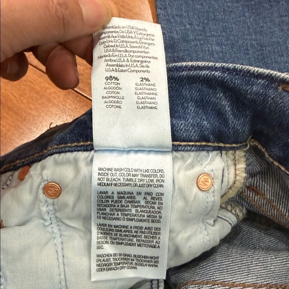 NWT MOTHER Women's The Hiker Skimp Mid Rise Jeans Size 23 - Picture 8 of 14